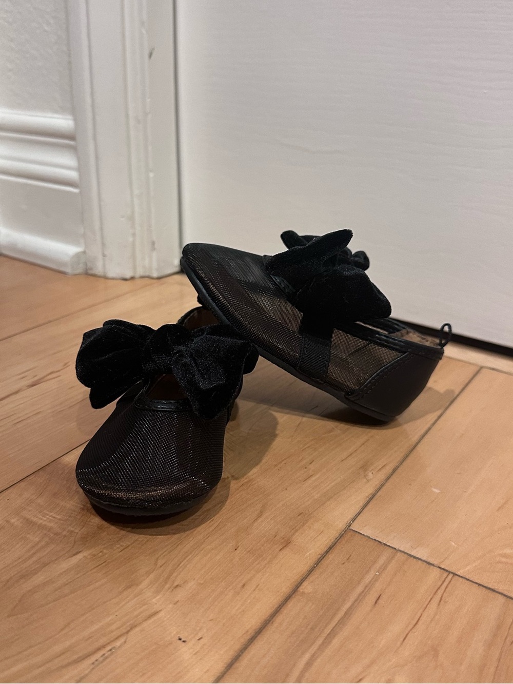 H&M Black Bow Mary Jane Flats for Kids